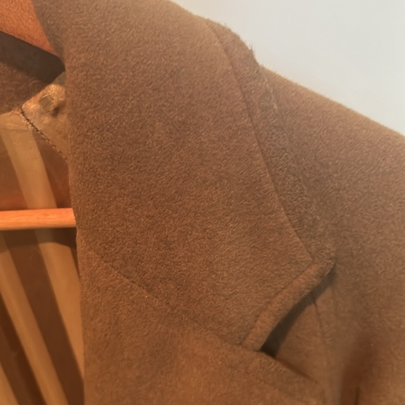 Carmel Size 42 Mario Valente Italian Wool & Cashmere Overcoat - Picture 7 of 13